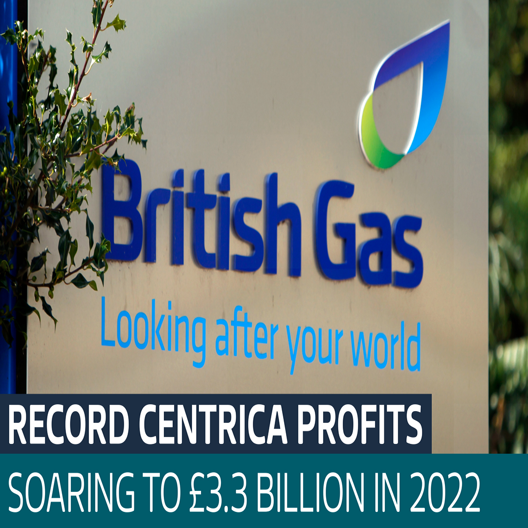 Centrica The Owner Of British Gas Saw Its Profits Treble to A "Obscene